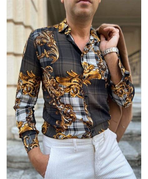 camicie fantasia versace uomo
